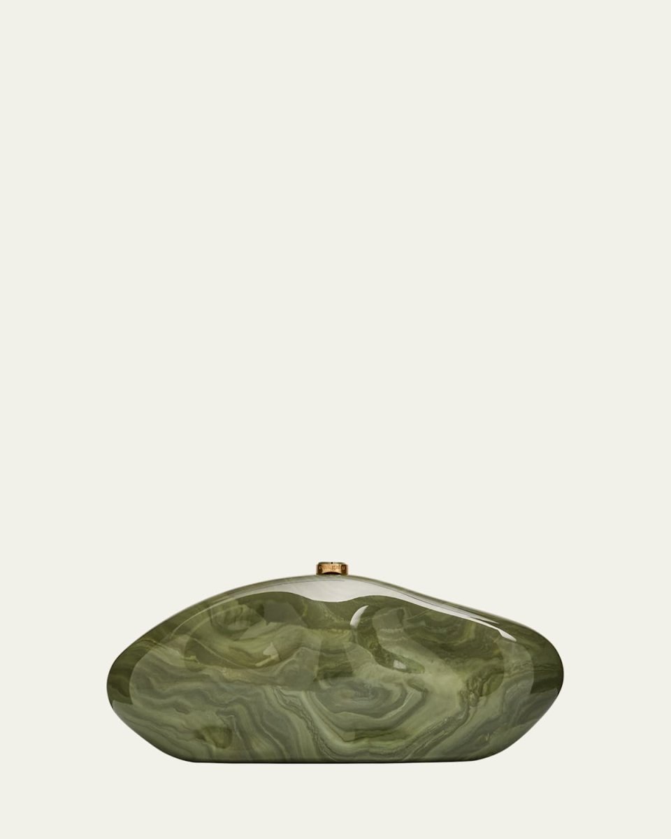 The Caldera Marbled Acrylic Clutch Bag